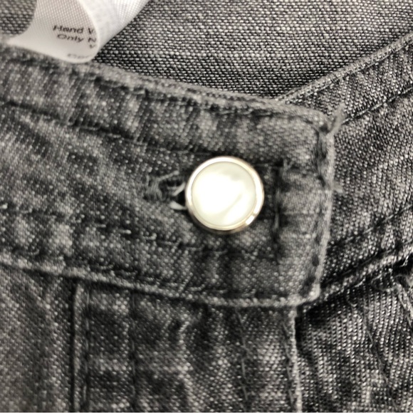 NWT Ladies Victorian Style Shacket w/Ruffle Lace Cuffs and Hem, Button Up Top M - Picture 6 of 7